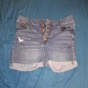 5 button Jean shorts